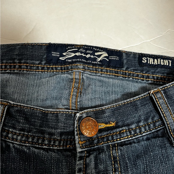 Seven7 Dark Blue Denim Jeans 36x34 - Picture 3 of 9